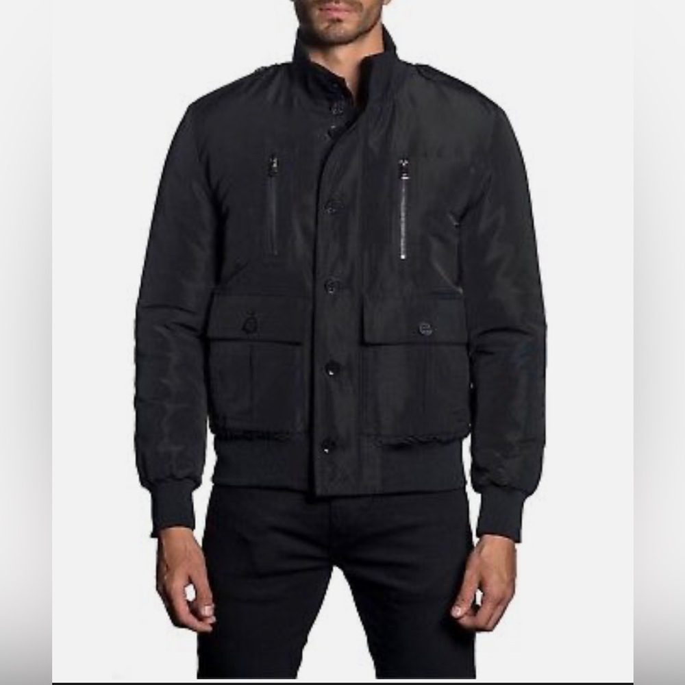 Jared Lang military style bomber jacket